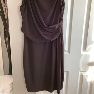 Piccadilly mid length, sleeveless, Brown dress.
